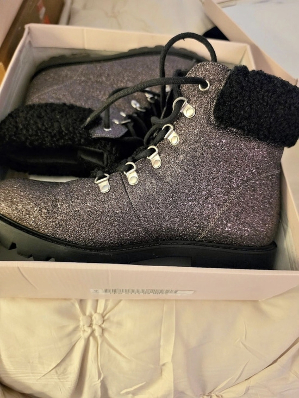 Glitter Winter Boots with Original Box. size 11